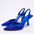 Lady High Heel Muller Zapatos Sandalia